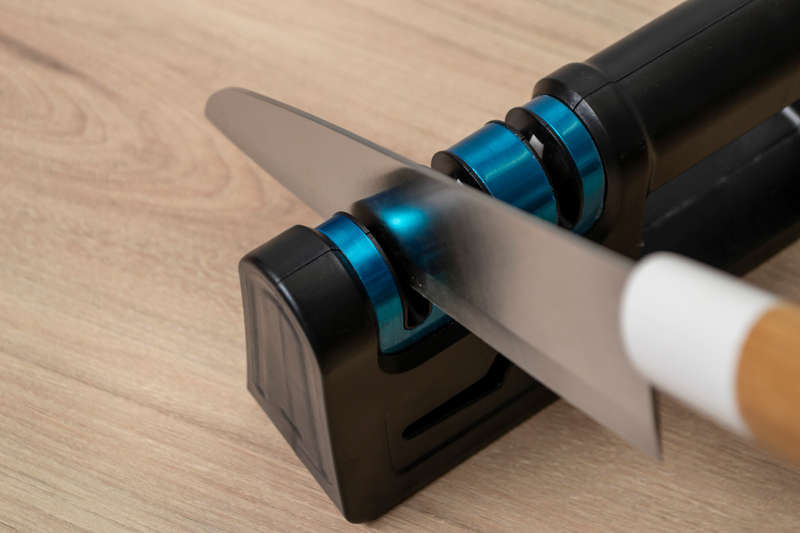 Fine Living - Kitchen Knife Sharpener - Black