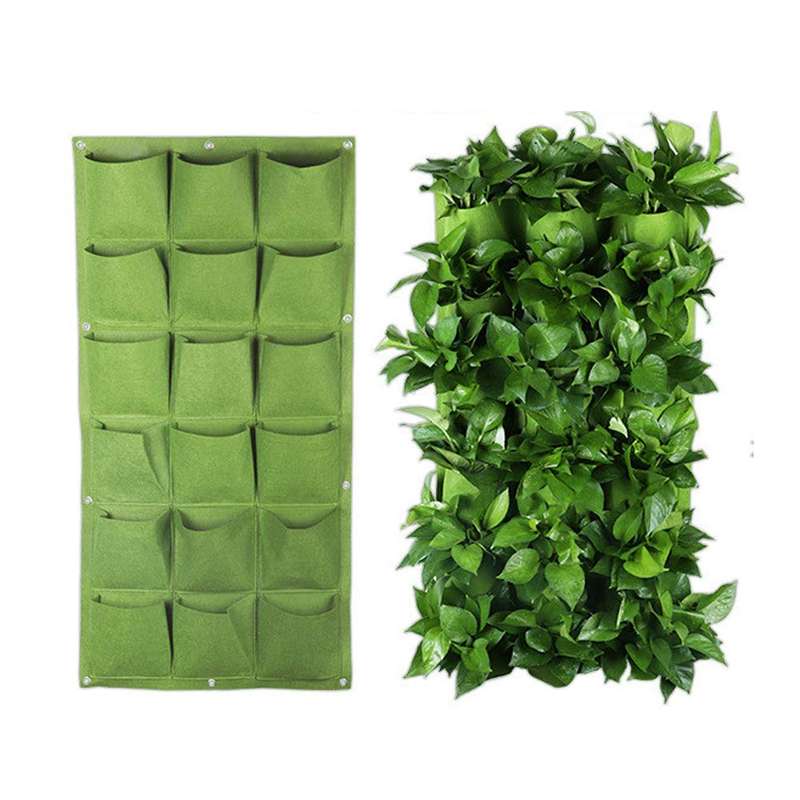 Fine Living 18 Pockets Wall Planter - Green