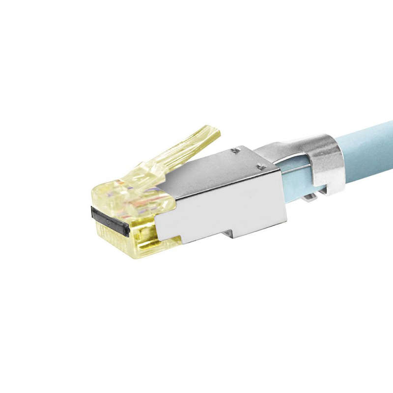 Simply45 Cat6 Cat6A Cat7 Cat7A Rj45 Shielded Pass Through Connector - 50-Pieces