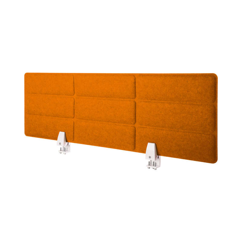 Bracket - 960(W)X310(H)Mm Grid Embossed Acoustic Desktop Privacy Panel - Maximize Workspace. Mini...