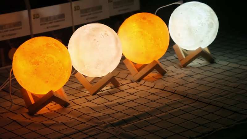 Humidifier 3D Moon Lamp