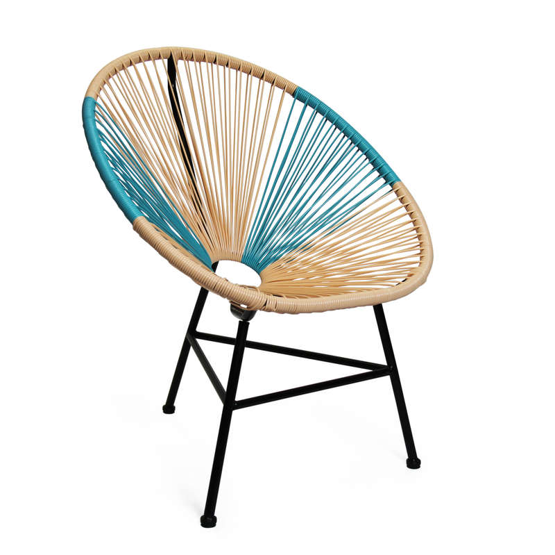 Rope Chair - Beige/Teal