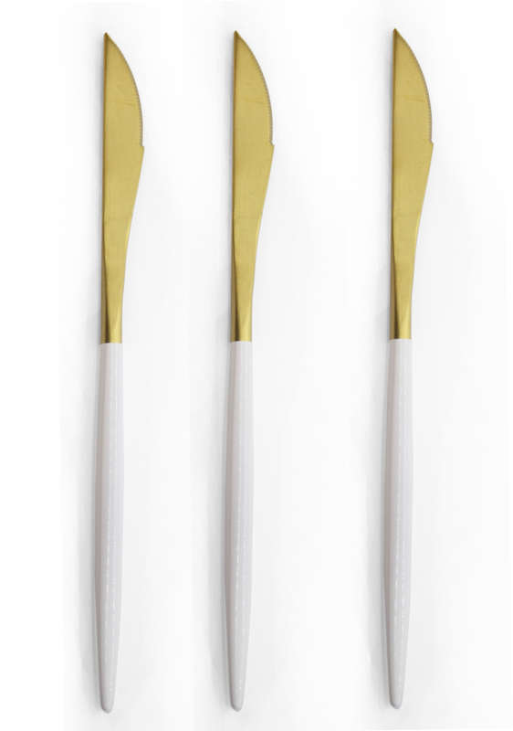 Finery - Cutlery Set 12pc - Gold/White
