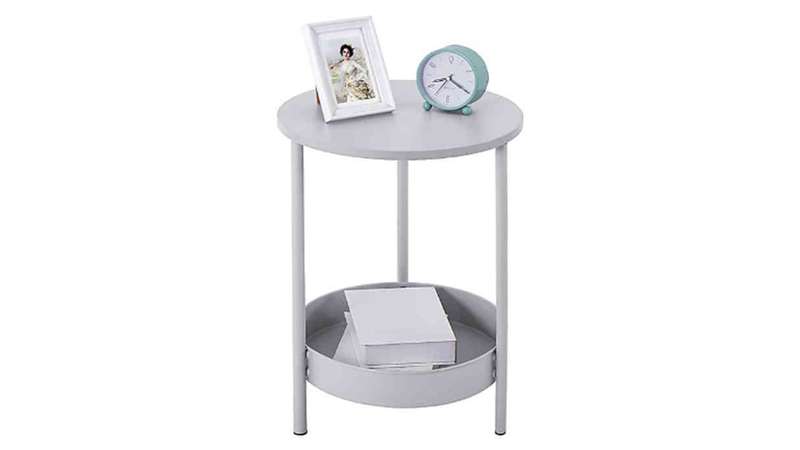 2 - Tier Accent Table White