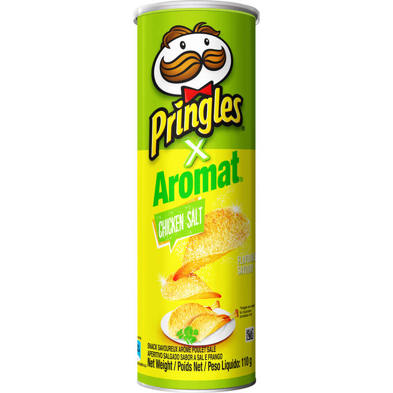 Pringles Chicken Salt flavoured savoury snack 110g Pack of 12