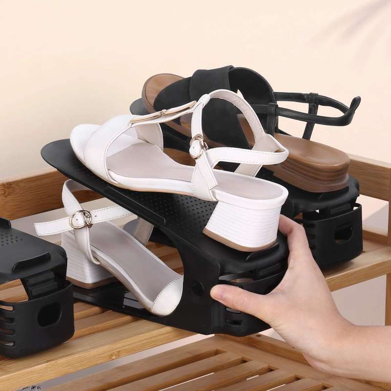 Fine Living Shoe Organizer - Set of 6 - Black