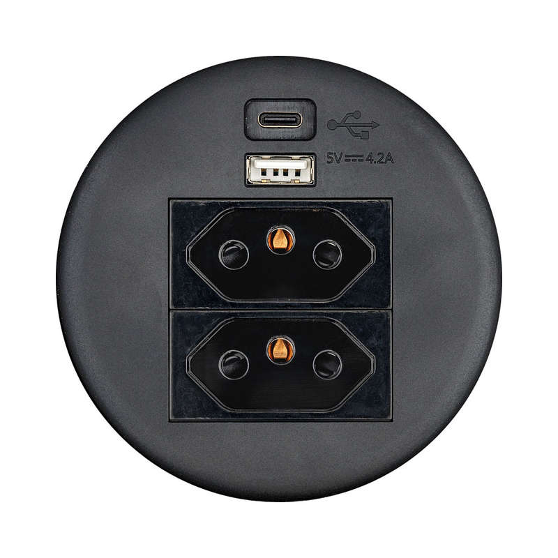80Mm Charging Desktop Grommet With New Slimline Sa Power