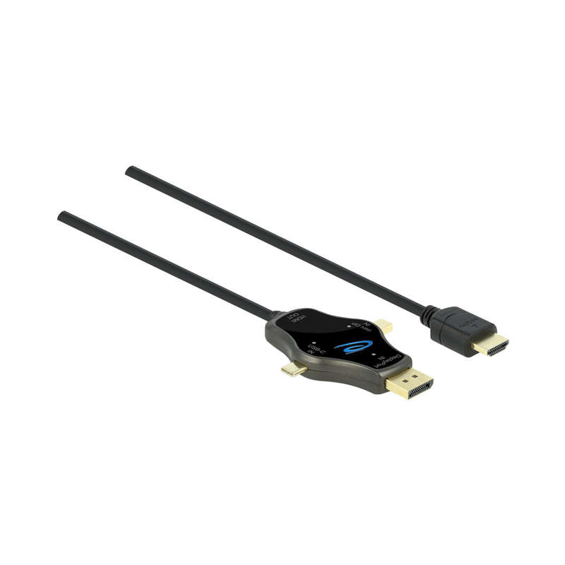 Delock 1.75M Type-C, Dp Or Mini Dp To Hdmi (85974)