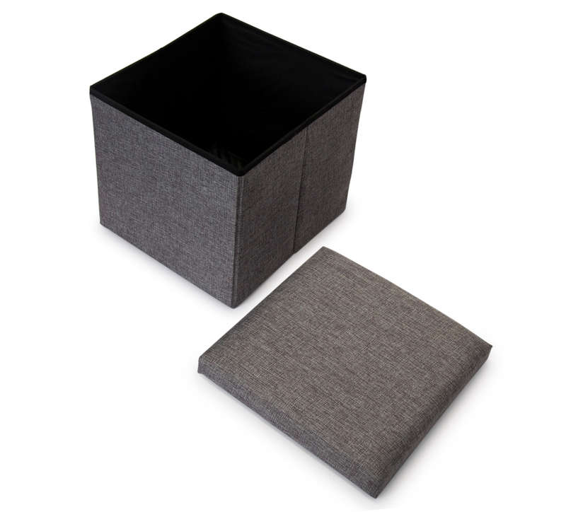 Storage Ottoman Single - Grey
