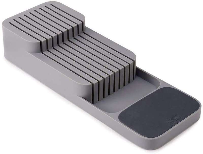 Fine Living Sharp-Safe Knife Draw Organiser Grey