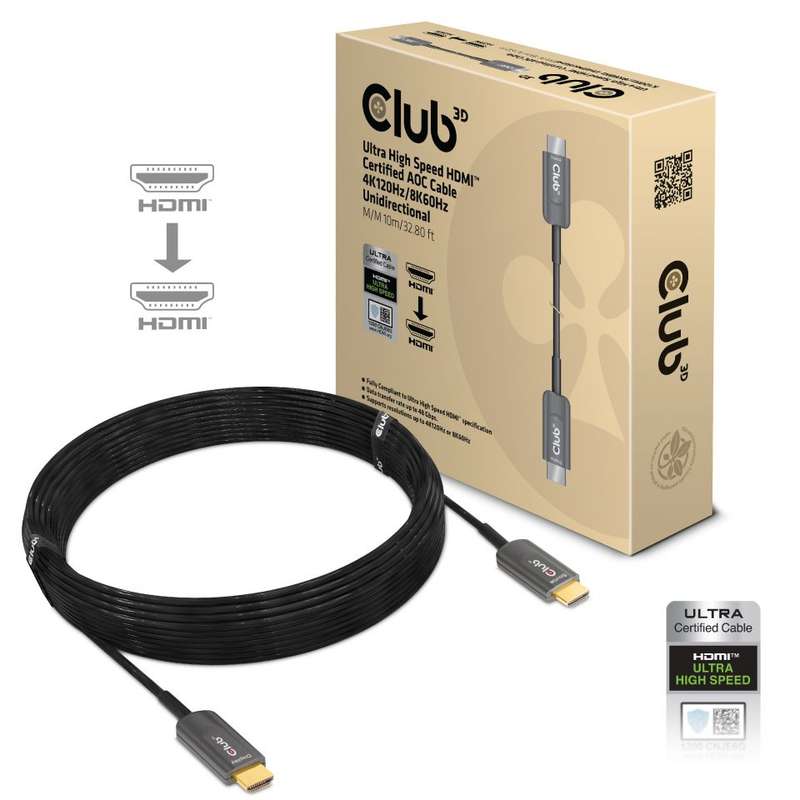 10M Hdmi 2.1 M-M Cable 8K 60Hz 4K 120Hz