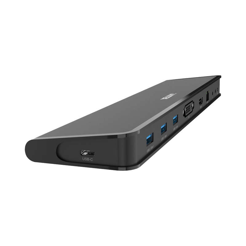 Unitek Uhub S7+ D001A 8-In-1 Powered Type-C Port Replicator With Dual Monitor And Dvi To Vga Adapter