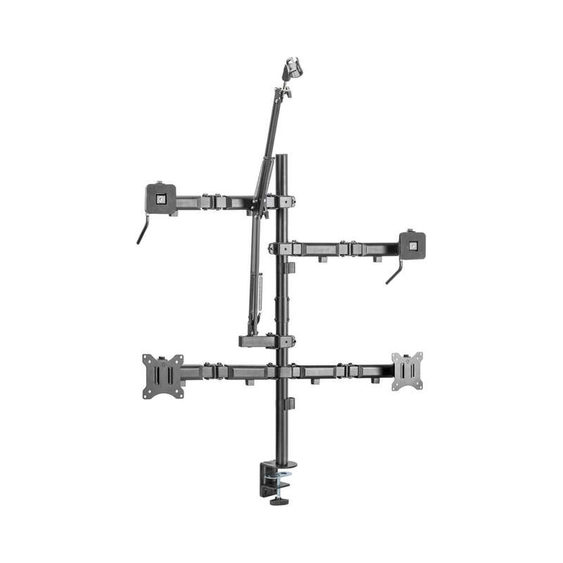 Linkqnet Mds10-2 17 - 32 Dual Monitor All-In-One Studio Setup Desktop Bracket