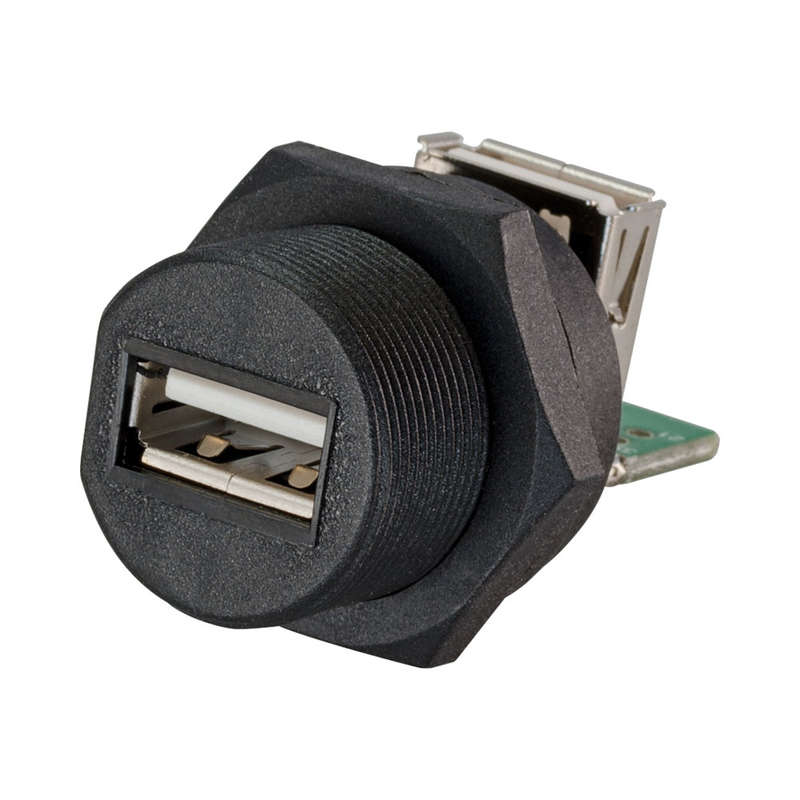 Usb2.0 Type-A Female To Female Socket - Waterproof Connector