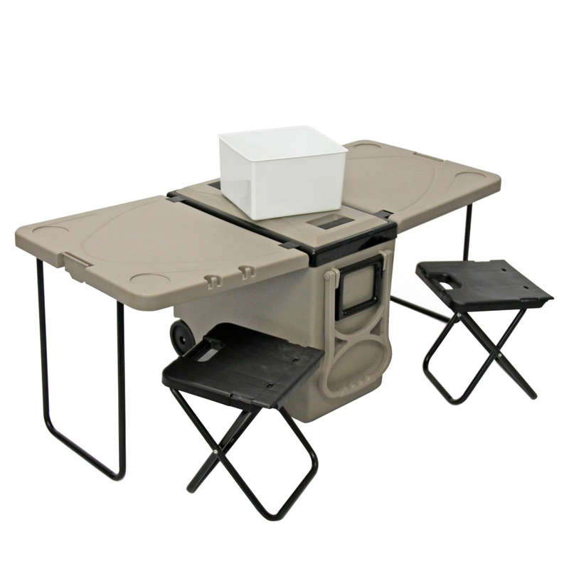 Camping Fold Out Cooler & Chairs