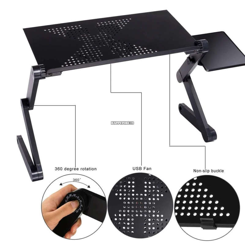 Laptop table wtih fan