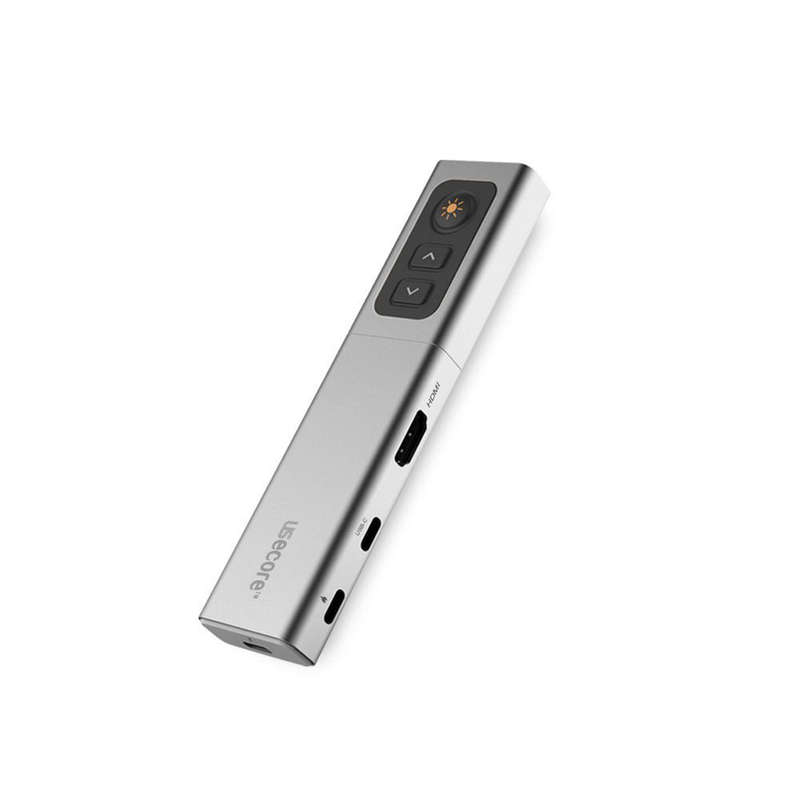 Ecore Mirage Type-C Hub With Pd, Hdmi, Usb And Detachable Laser Presenter