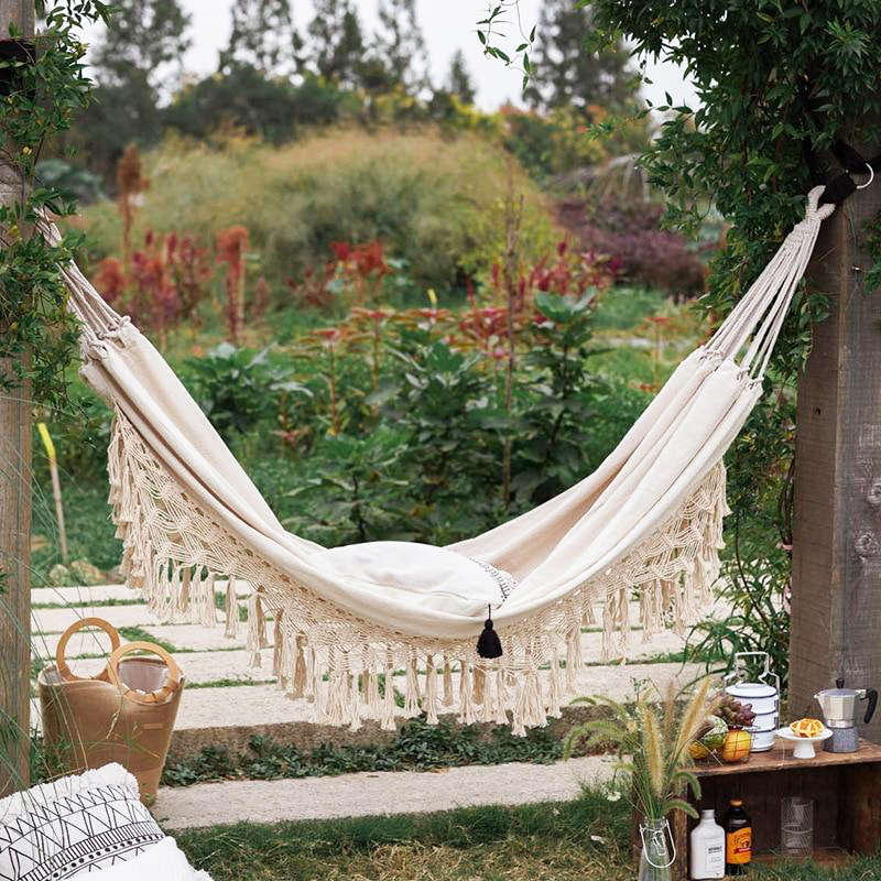 Fine Living - Brazilian Lux Hammock Bed - Fringe