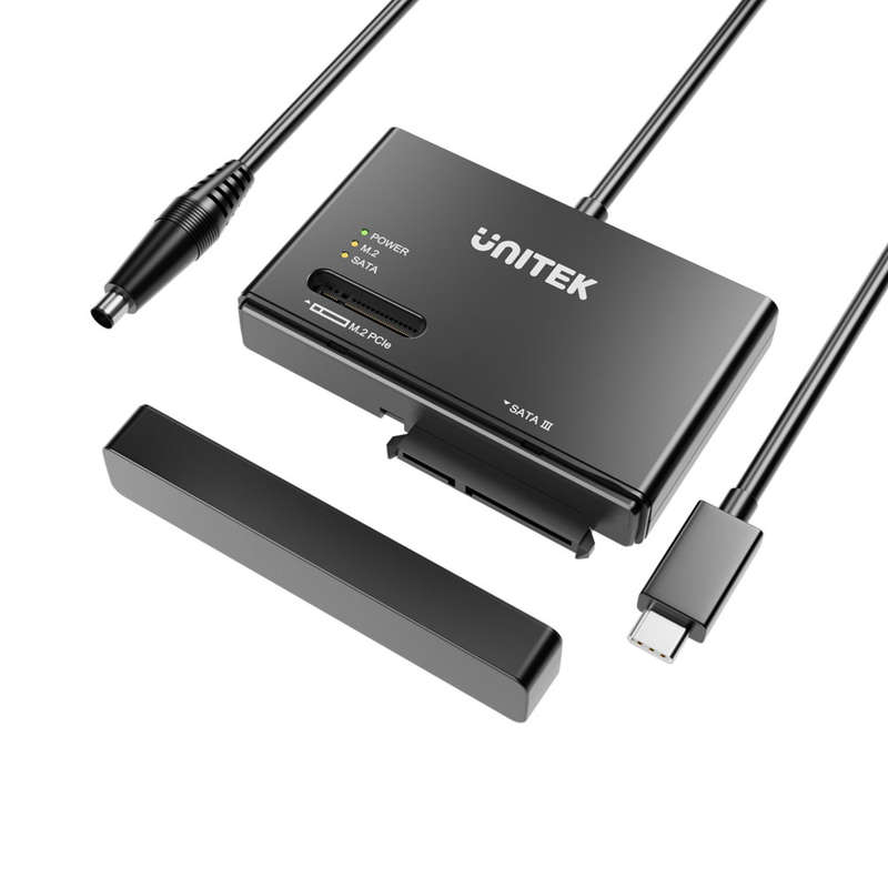 Unitek S1232A01 Usb Type-C To Nvme M.2 Ssd And Sata Ssd Hdd Adapter