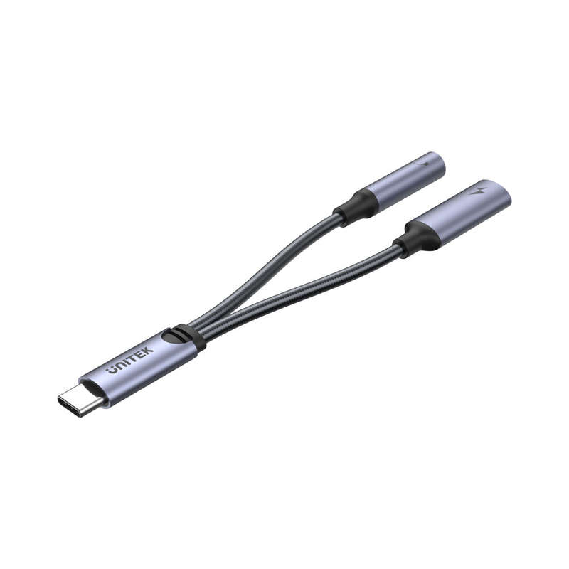 Unitek M205A Type-C To 3.5Mm Headphone Jack With 60W Type-C Pd Charging
