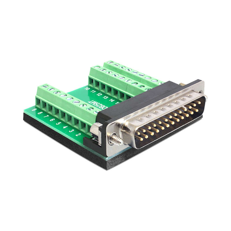 Delock Adapter Sub-D 25-Pin Male - Terminal Block 27-Pin