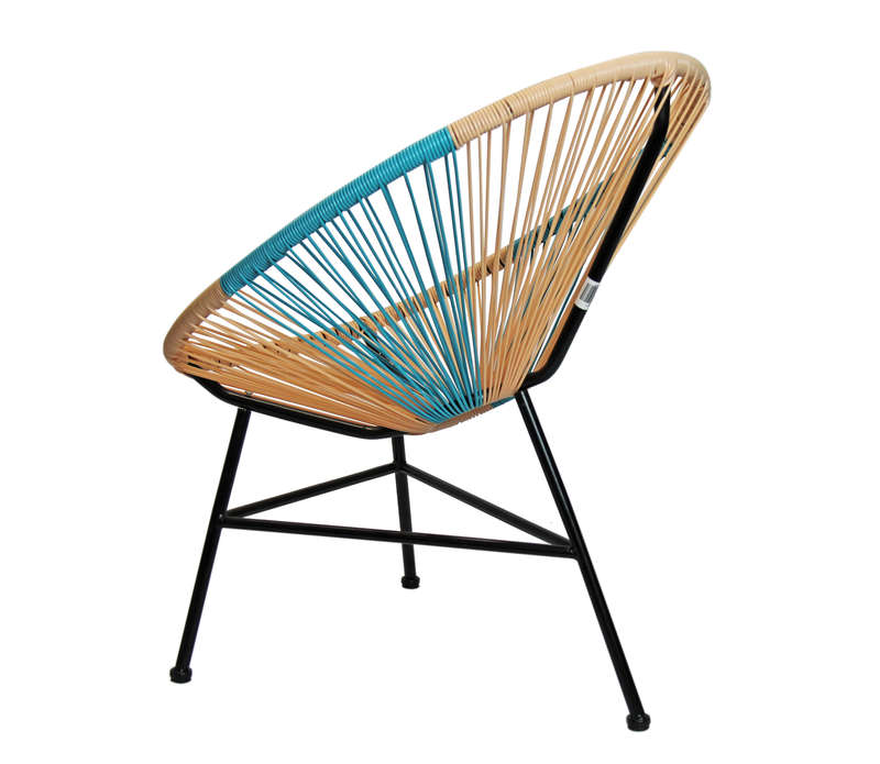 Rope Chair - Beige/Teal