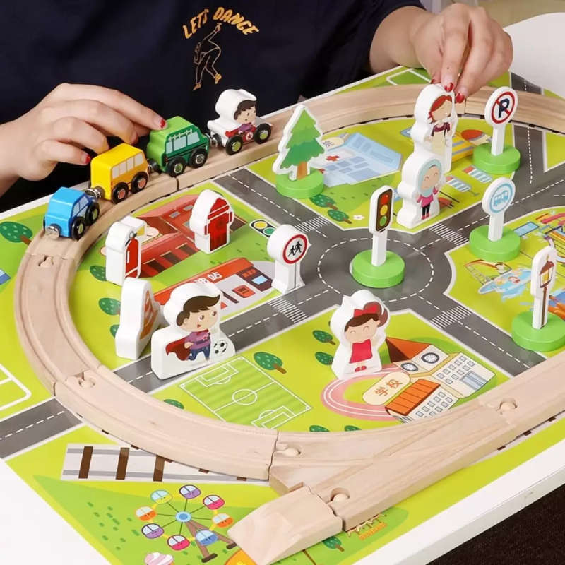 Jeronimo - Wooden Train Set - Steeples - 36pcs