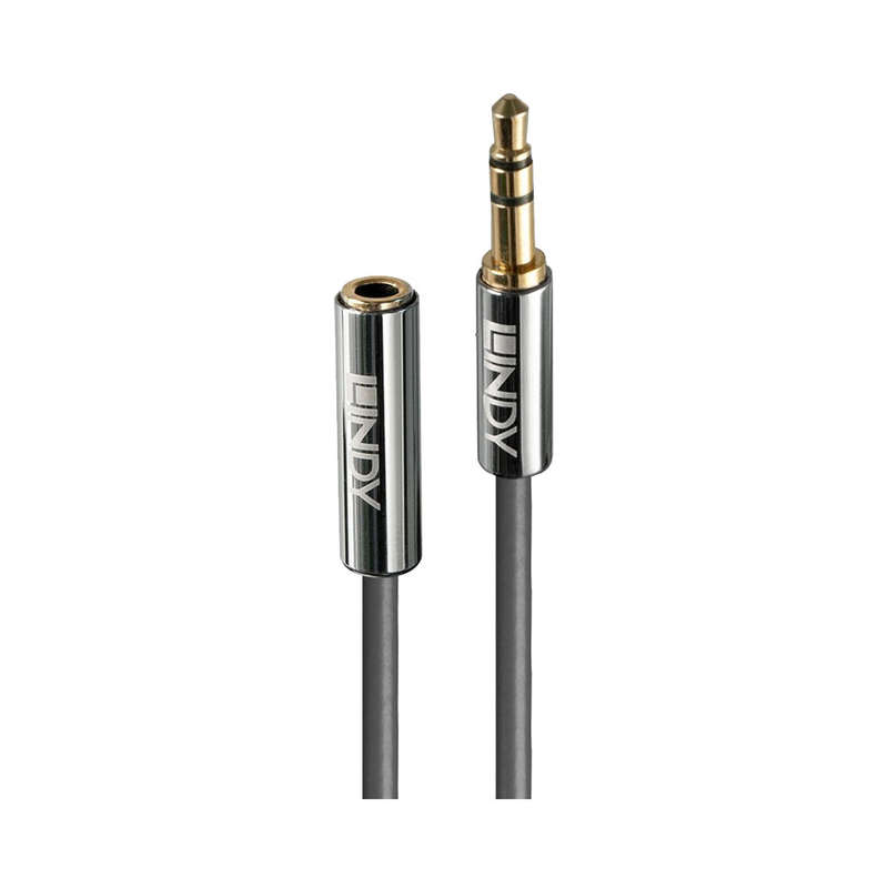Lindy 3.5Mm Audio Male To Female Extension Cable - Cromo Line - 5M