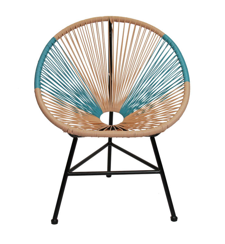Rope Chair - Beige/Teal