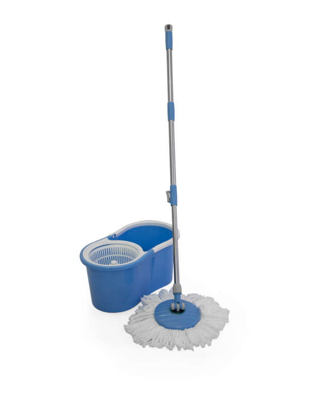 Fine Living-Spin Mop - Figure 8 - Blue,with plasti