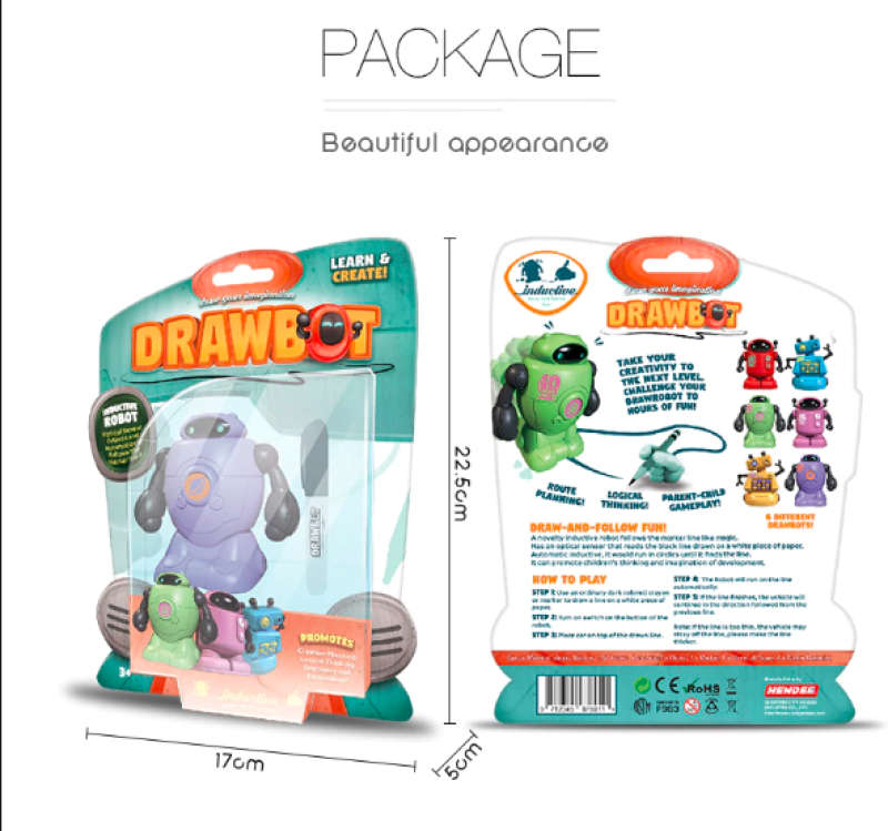 Jeronimo- Drawing Robot with ears - PURPLE