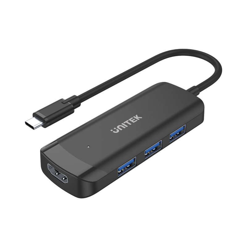 Unitek Type-C To 3-Port Usb3.0 Hub With Hdmi (H1110B)