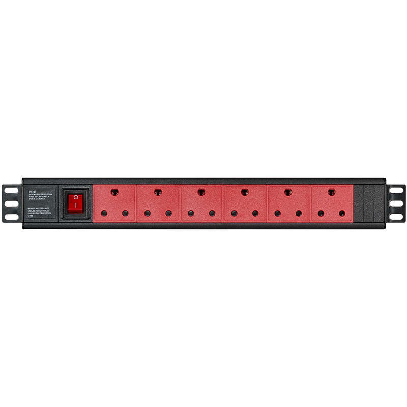 Linkqnet 6-Port Dedicated Sa 3-Pin Rackmounted Metal Multiplug Pdu