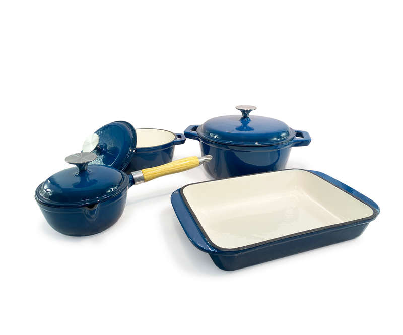 Fine Living - Lifestyle Cast Iron 7pc Teal