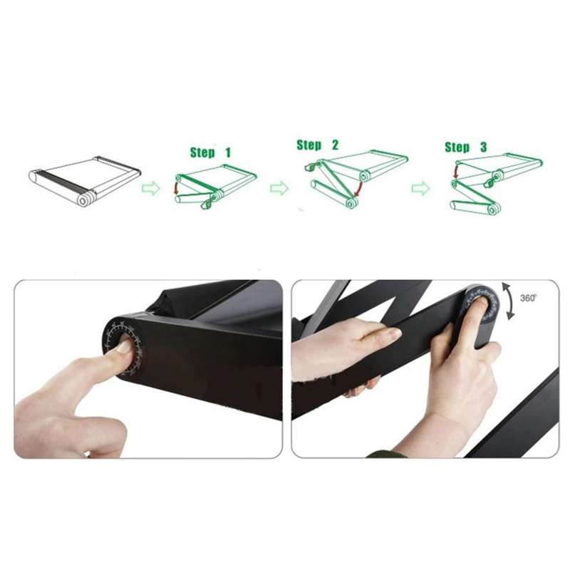 Laptop table wtih fan