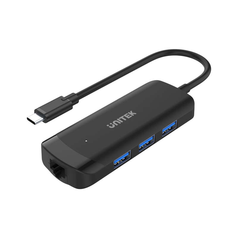 Unitek Type-C 3-Port Type-A Hub With Gigabit Ethernet (H1110A)