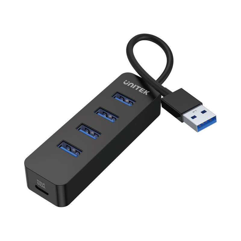 Unitek H1117A Uhub Q4 4-Port Usb3.0 Hub With Optional Type-C Input Power Port