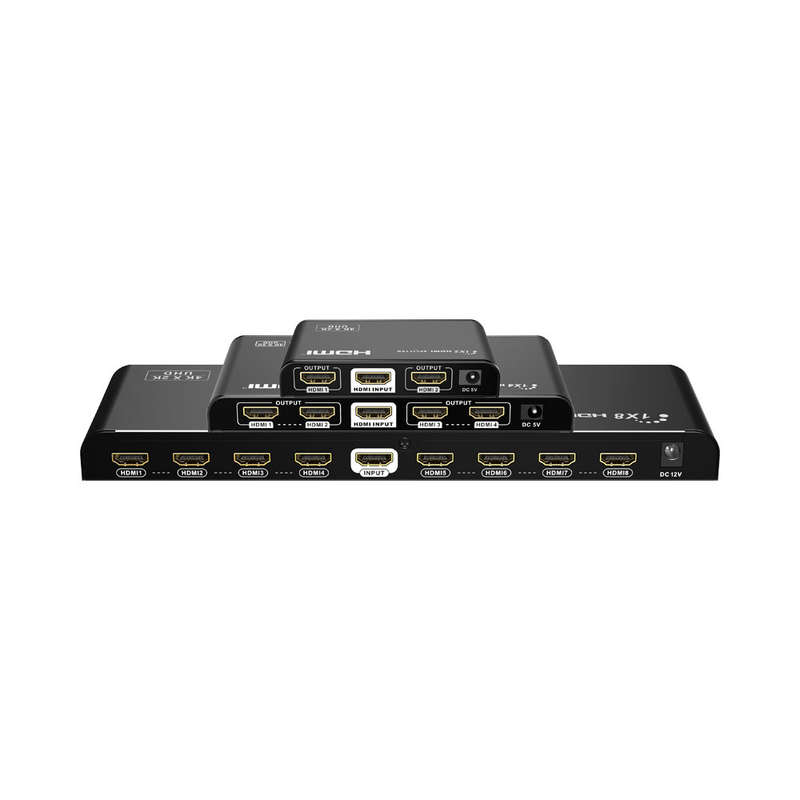 Lenkeng 4K @60Hz Hdmi Splitters With Auto-Scaling 1×2 1×4 1×8 - 1×2