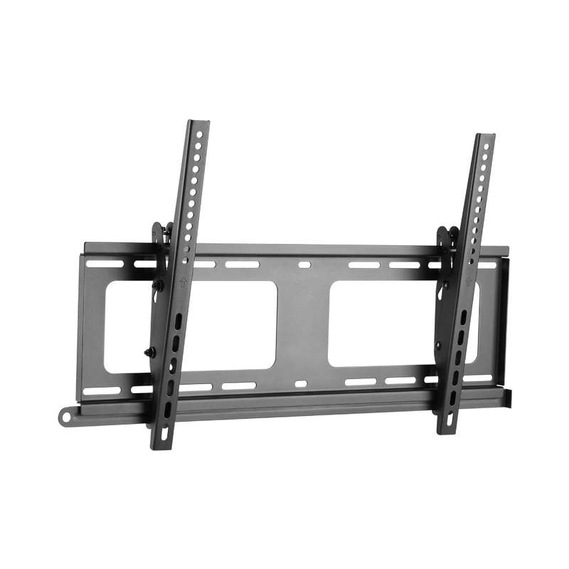 Anti-Theft Heavy-Duty Tilting Curved & Flat Panel Tv Wall Mount For Most 37''-70" Curved & Flat Pane