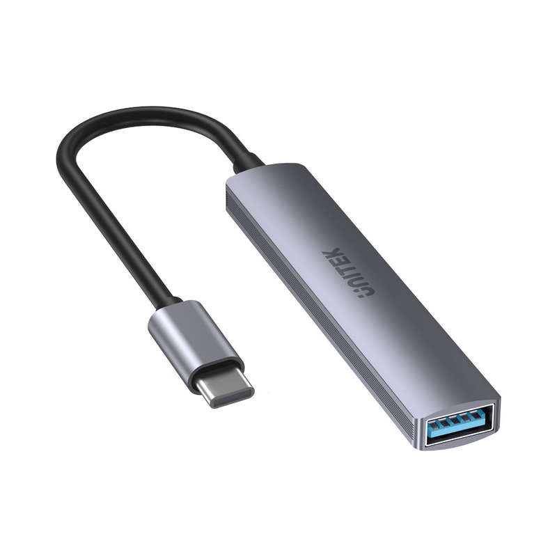 Unitek H1208B 4-Port Usb Type-C Hub (3× Ports 480Mbps, 1× Port 5Gbps)