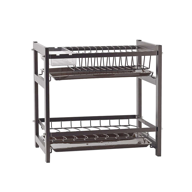 REFINED Dish Rack 2 Tier - Coffee