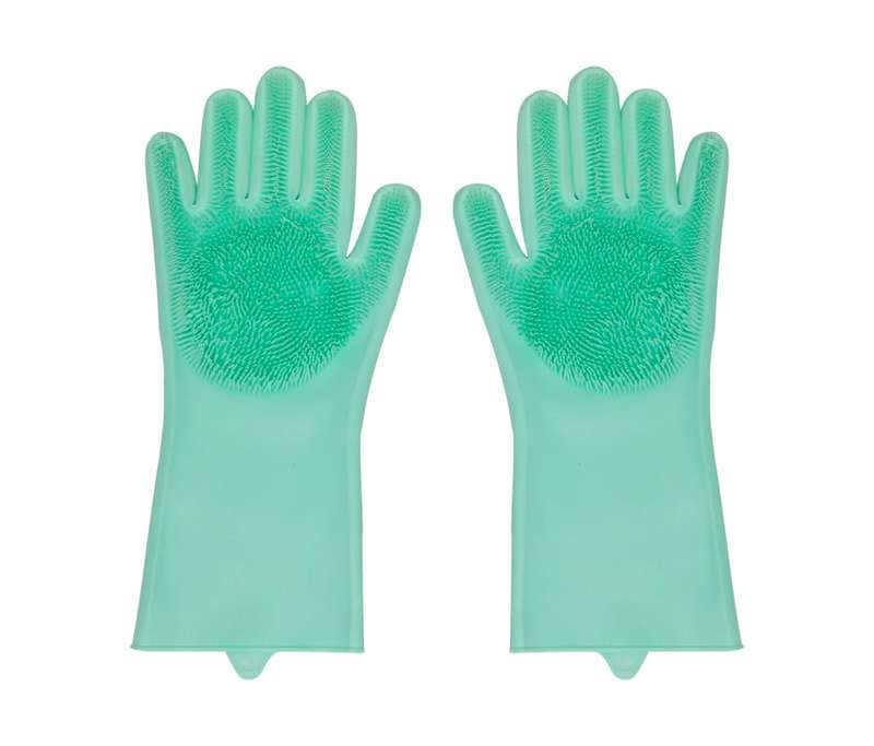 Silicone Kitchen Gloves - Green
