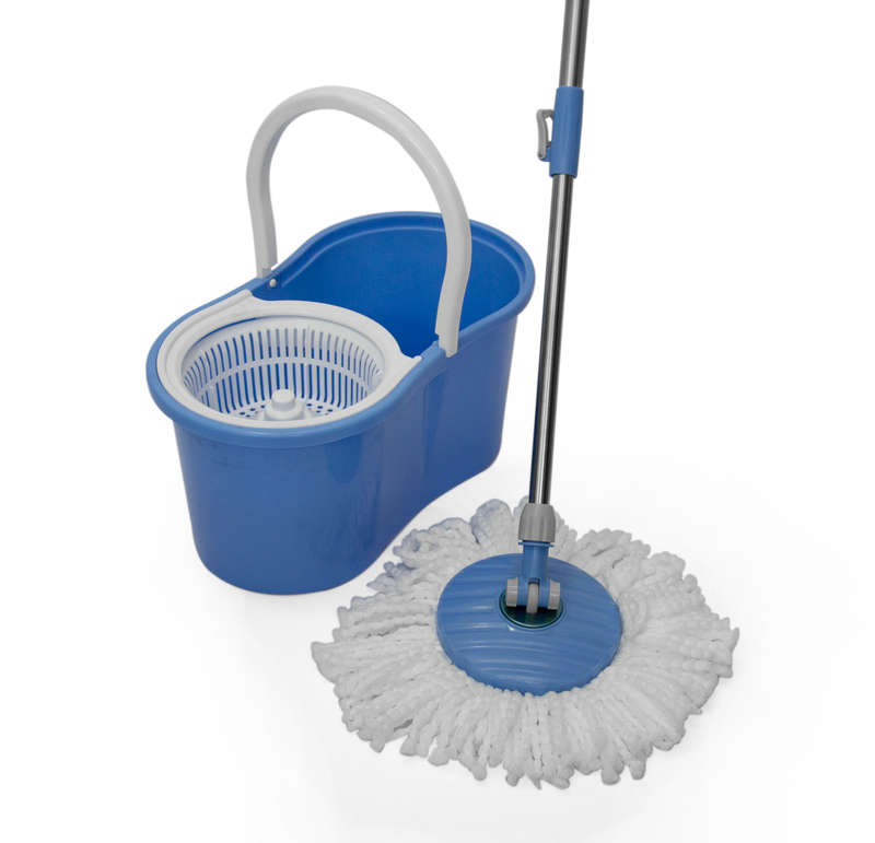 Fine Living-Spin Mop - Figure 8 - Blue,with plasti