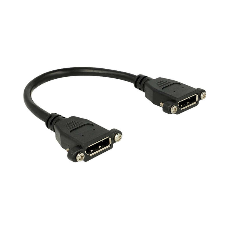 Delock Cable Displayport 1.2 Female - Displayport Female Panel Mount 4K 60 Hz