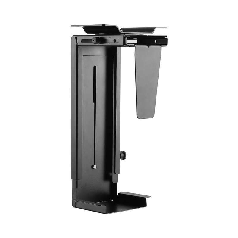 Bracket - Adjustable Under-Desk Wall Cpu Mount With 360-Degree Swivel - Mount Under Your Desk Or ...