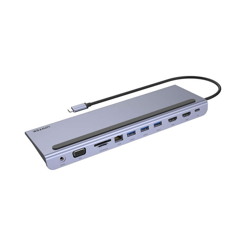 Unitek Type-C Multi-Port Replicator With Mst Triple Display Support (D1022B)