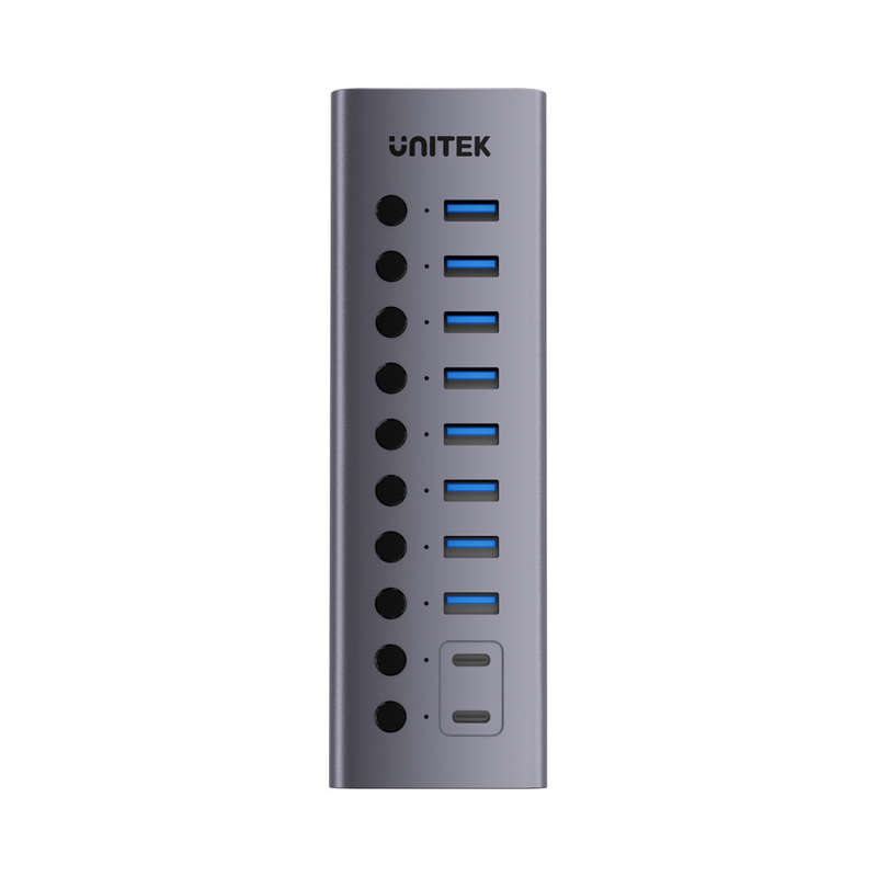 Unitek H1315B01 10-Port Usb3.0 Hub With Individual Power Switches
