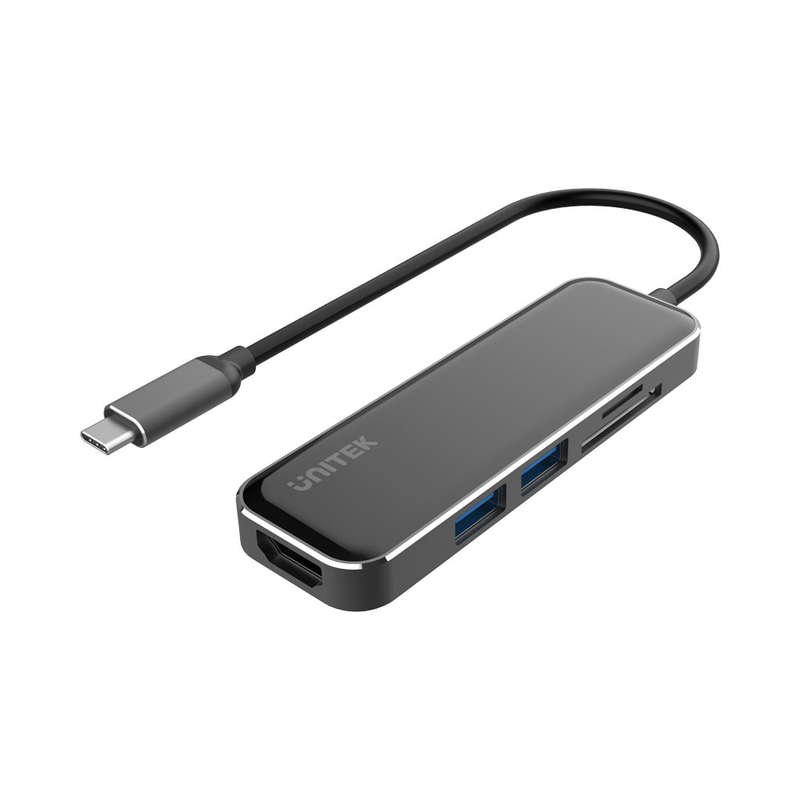 Unitek Usb3.1 Type-C 2-Port Usb Hub With 4K 30Hz Hdmi And Card Reader (D1028A)