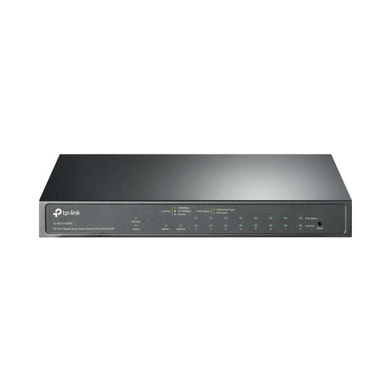 Tp-Link Tl-Sg1210Mpe 10-Port Gigabit Easy Smart Switch With 8-Port Poe+