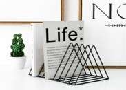 Fine Living Trigon Wire Book Holder - Black